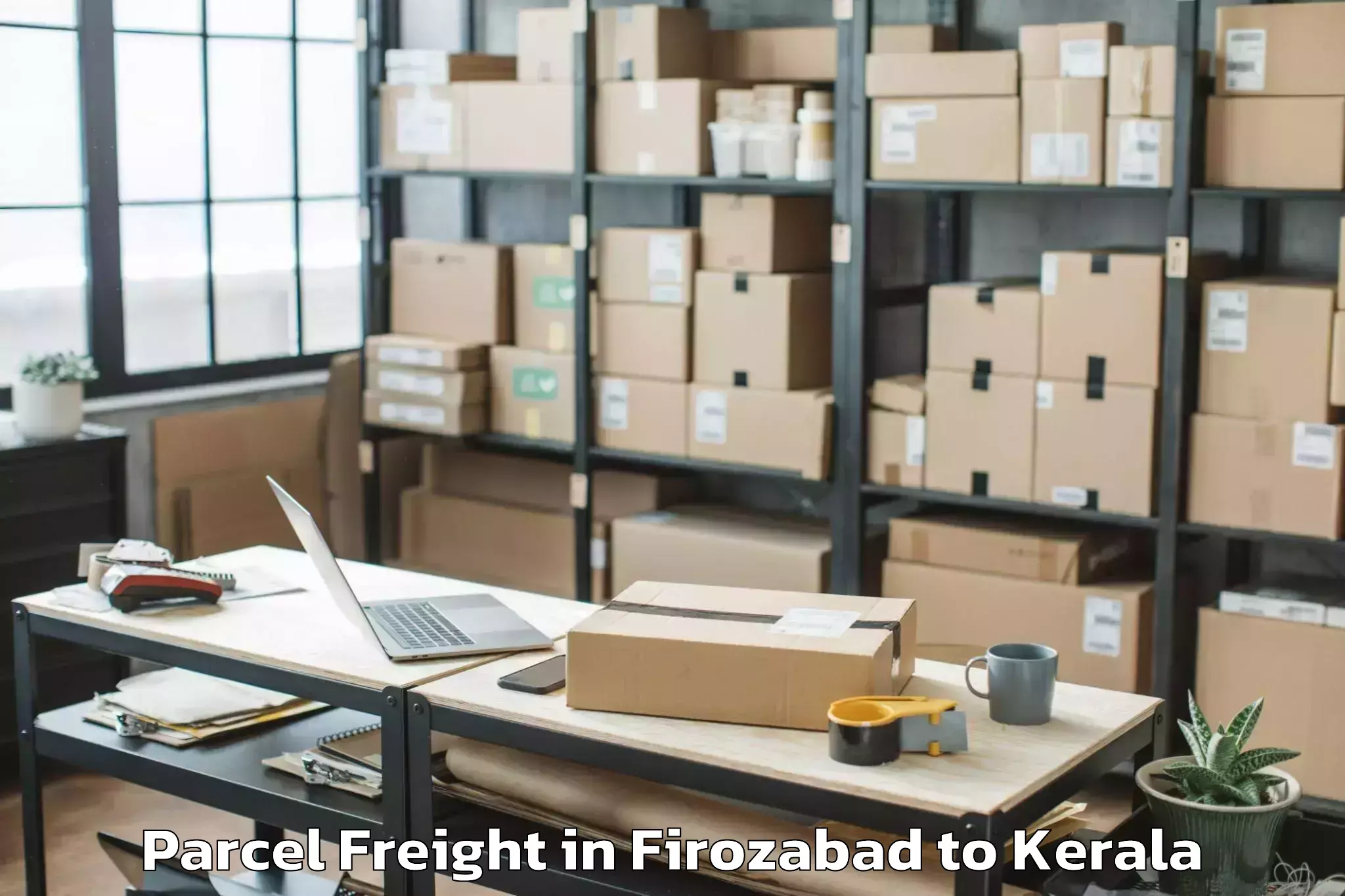 Book Firozabad to Naduvannur Parcel Freight Online